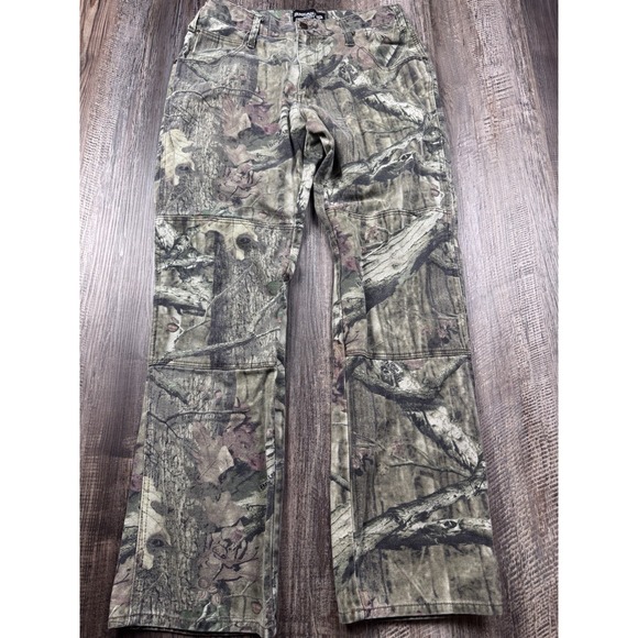 Mossy Oak Other - Mossy Oak Pants Mens 31x31 Double Knee Camo Denim Jeans Breakup Infinity Hunting